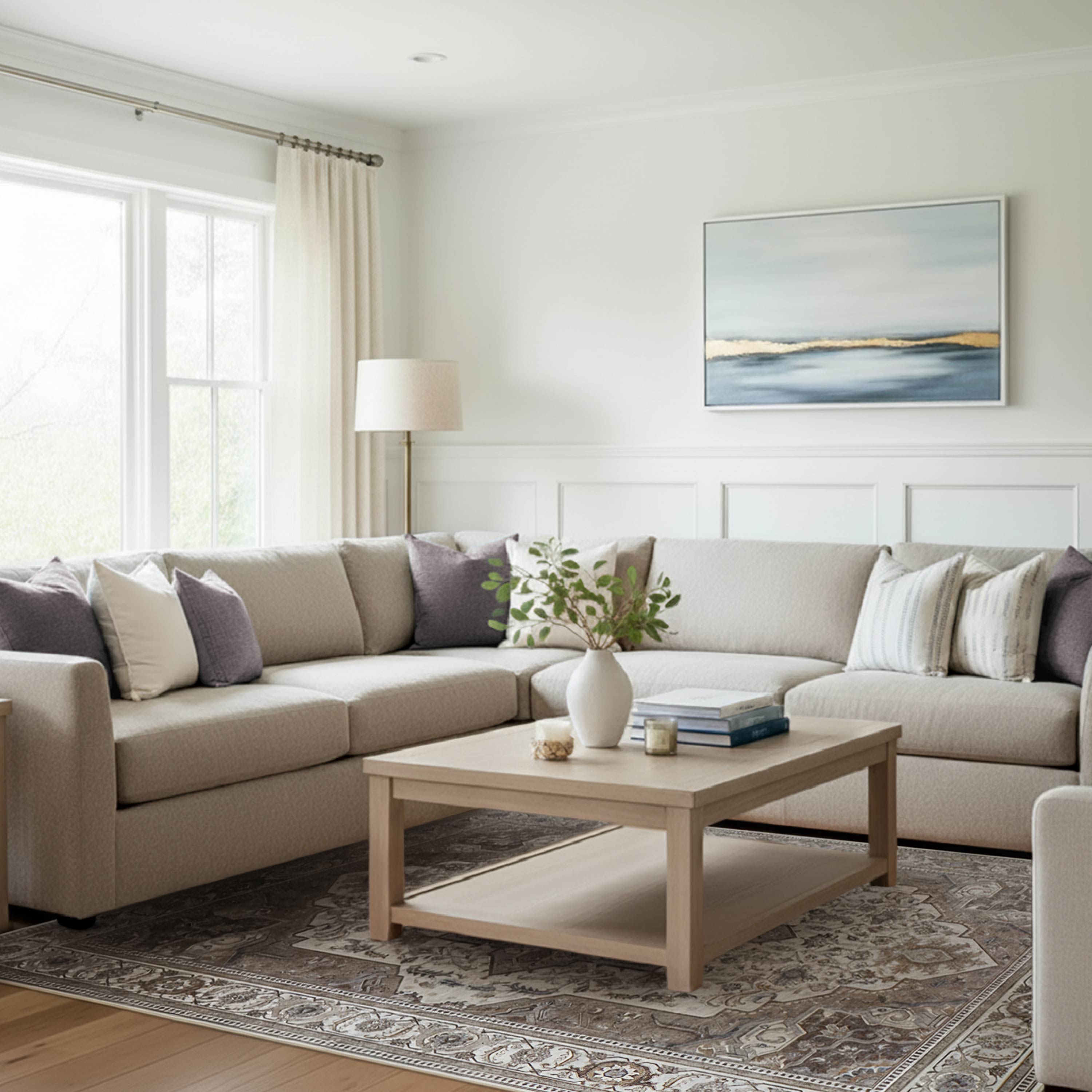 Rylan Dream Mink Printed Chenille Rugs