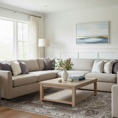 Rylan Dream Mink Printed Chenille Rugs