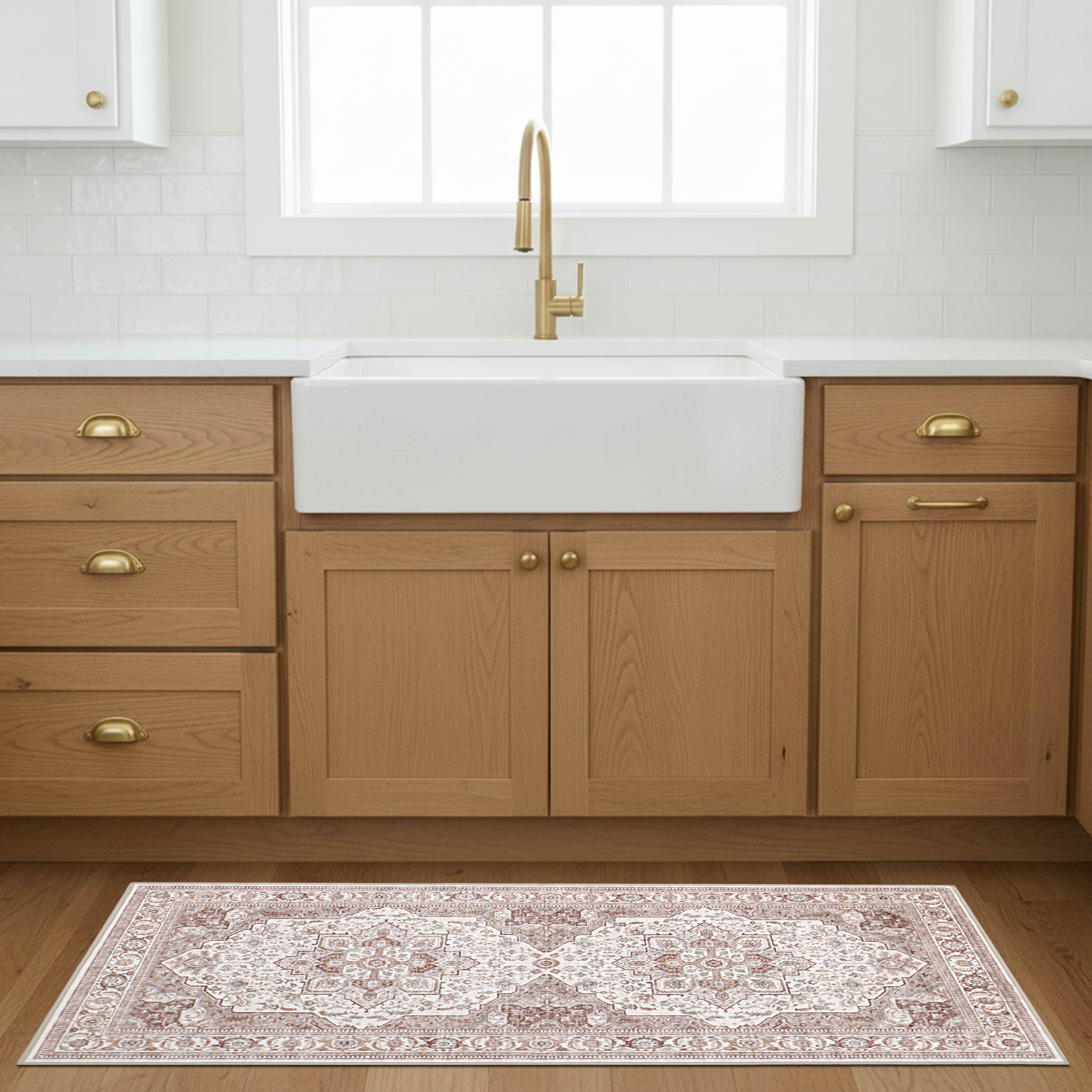 Rylan Dream Mink Printed Chenille Rugs