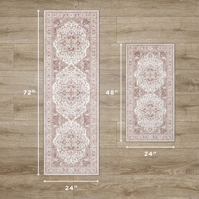 Rylan Dream Mink Printed Chenille Rugs