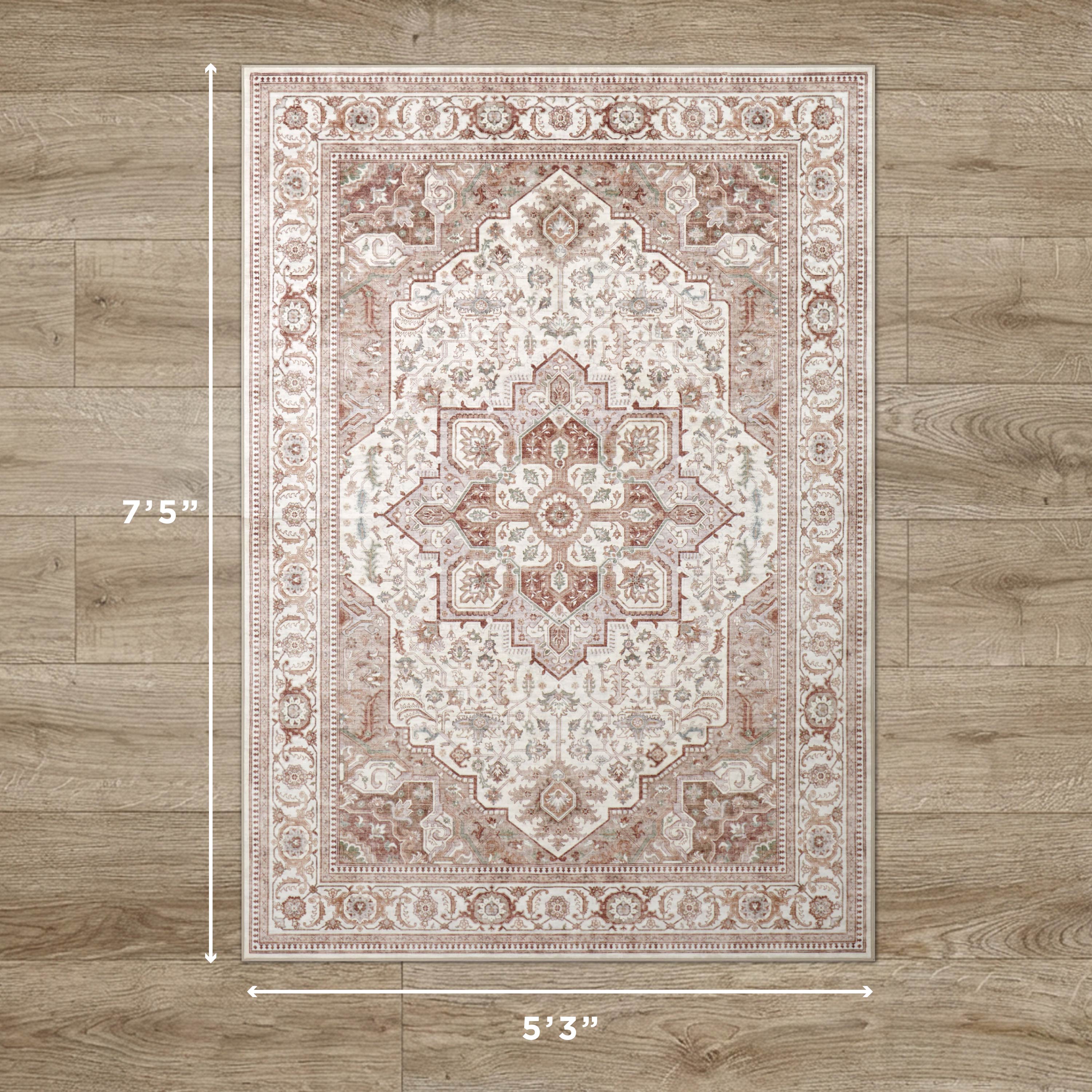 Rylan Dream Mink Printed Chenille Rugs