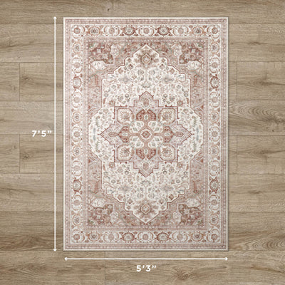 Rylan Dream Mink Printed Chenille Rugs