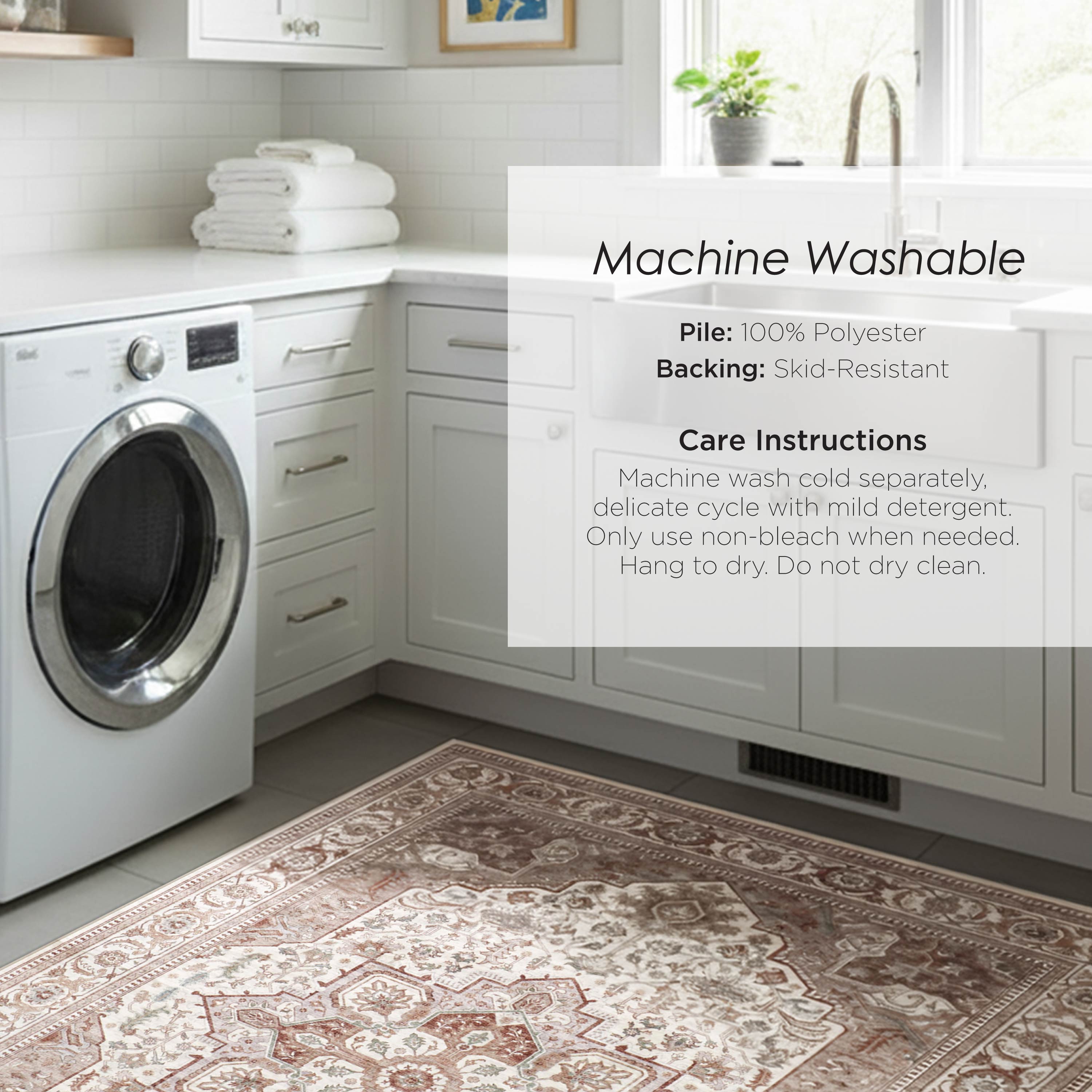 Rylan Dream Mink Printed Chenille Rugs