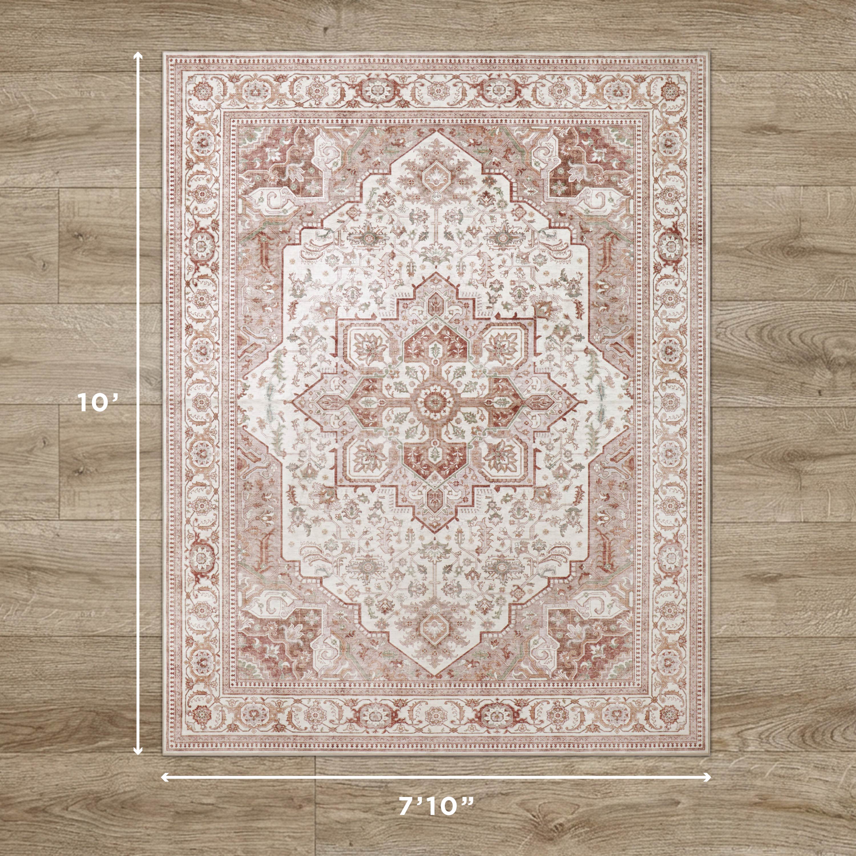 Rylan Dream Mink Printed Chenille Rugs