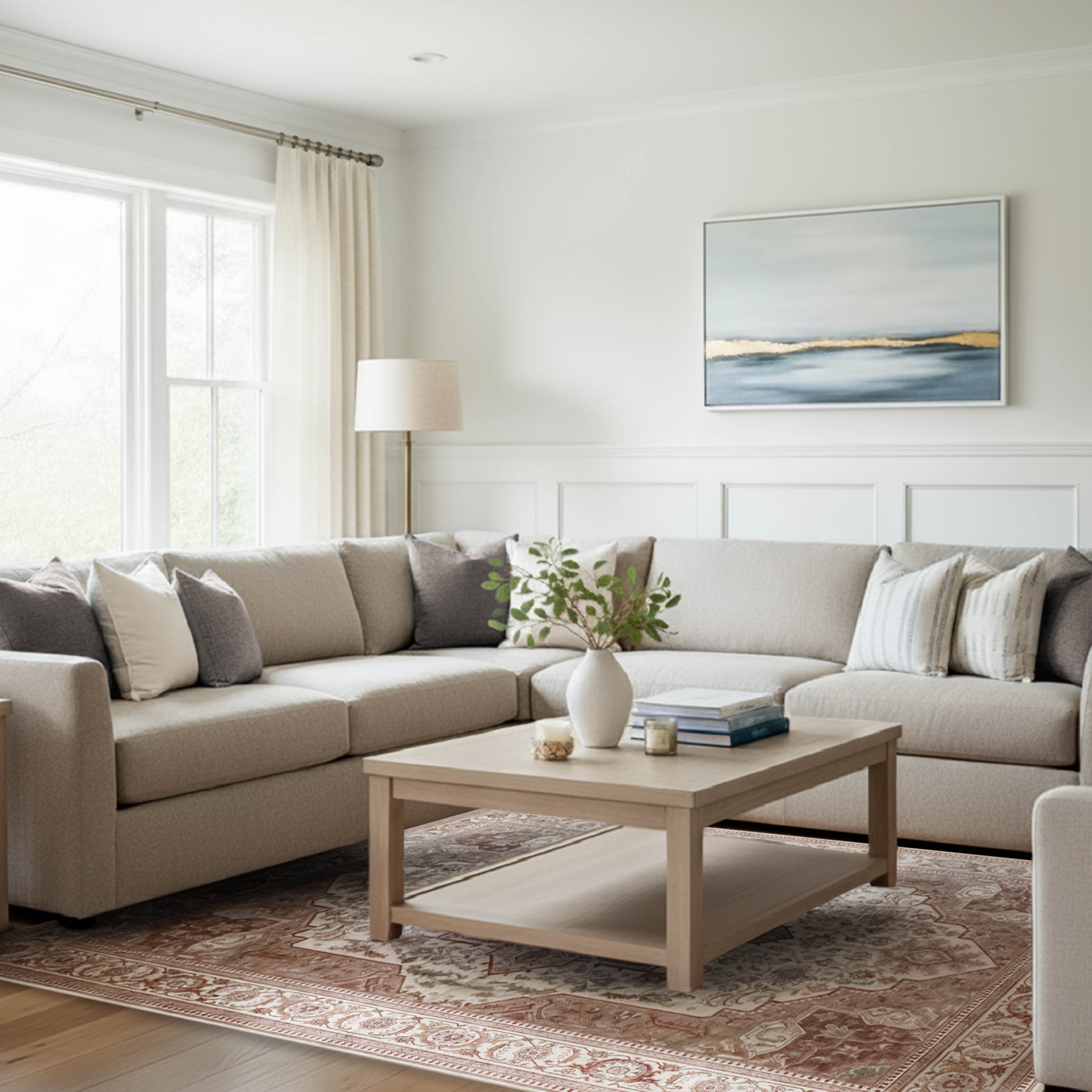 Rylan Dream Mink Printed Chenille Rugs