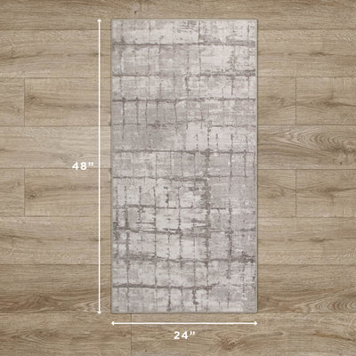 Theo Dream Mink Printed Chenille Rug