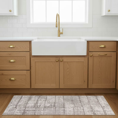 Theo Dream Mink Printed Chenille Rug