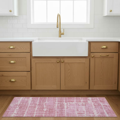 Theo Dream Mink Printed Chenille Rug