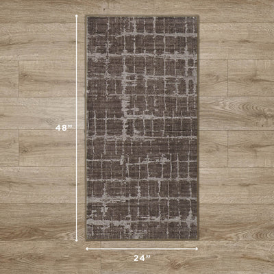 Theo Dream Mink Printed Chenille Rug