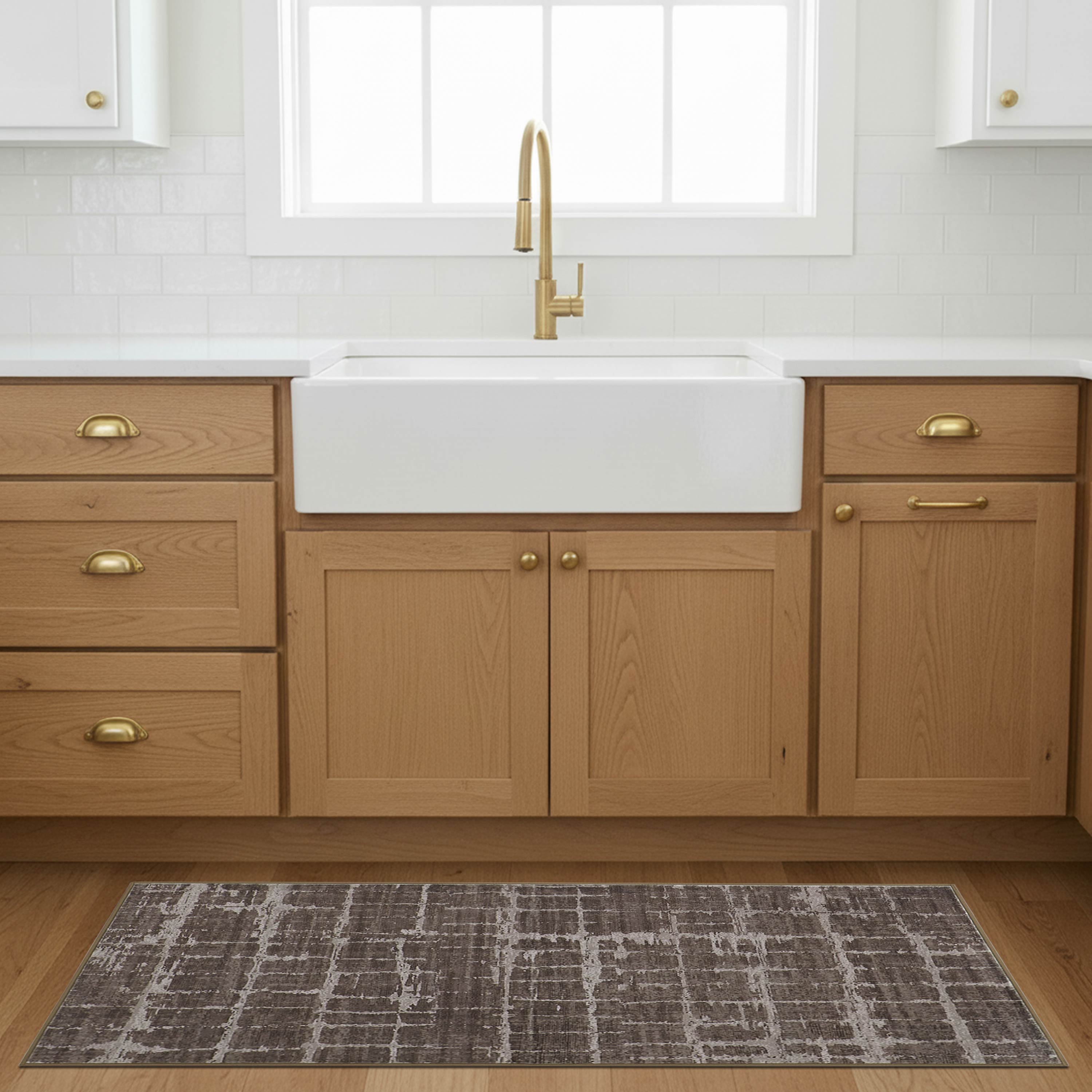 Theo Dream Mink Printed Chenille Rug