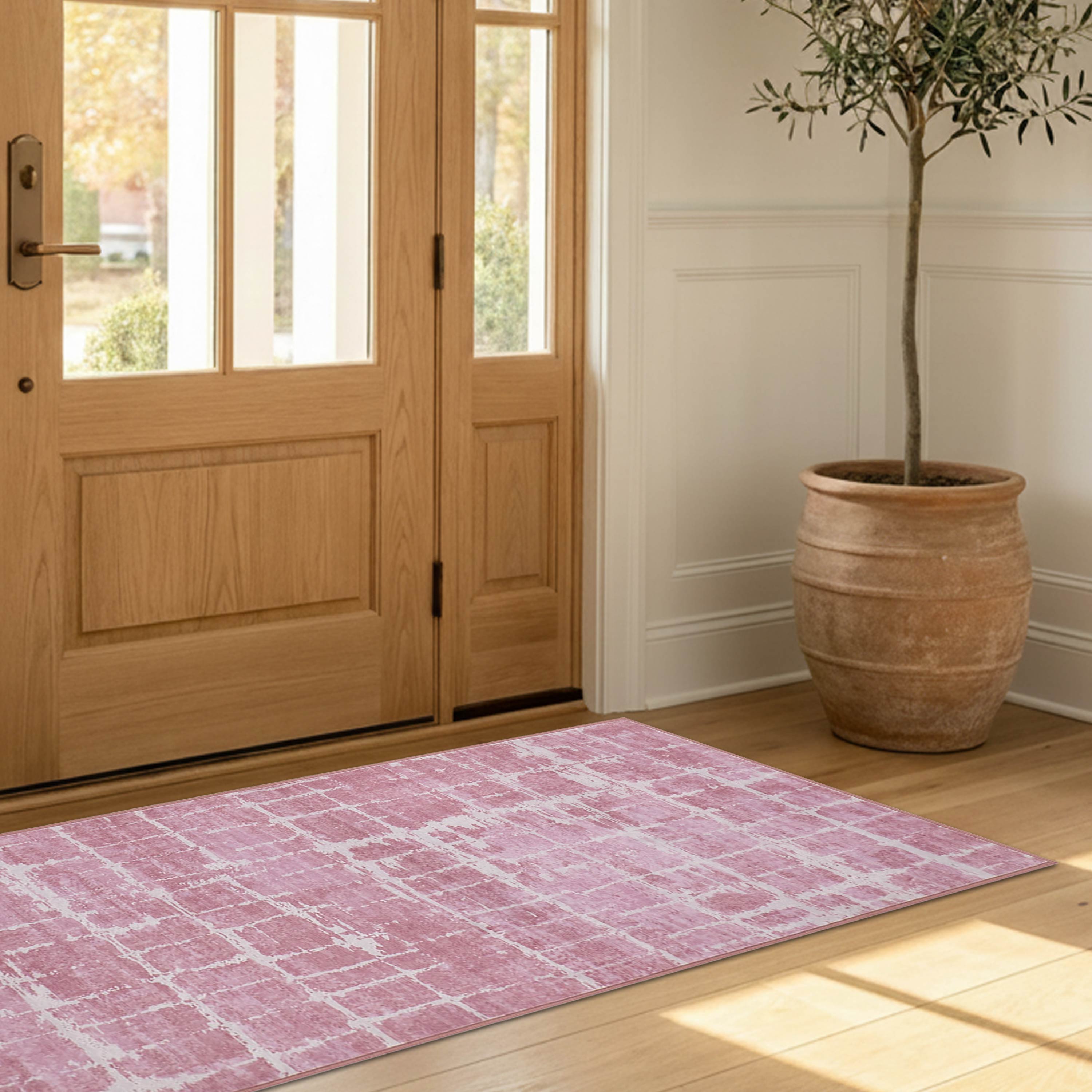 Theo Dream Mink Printed Chenille Rug