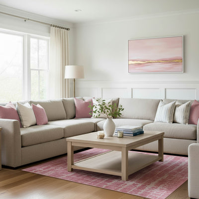 Theo Dream Mink Printed Chenille Rug