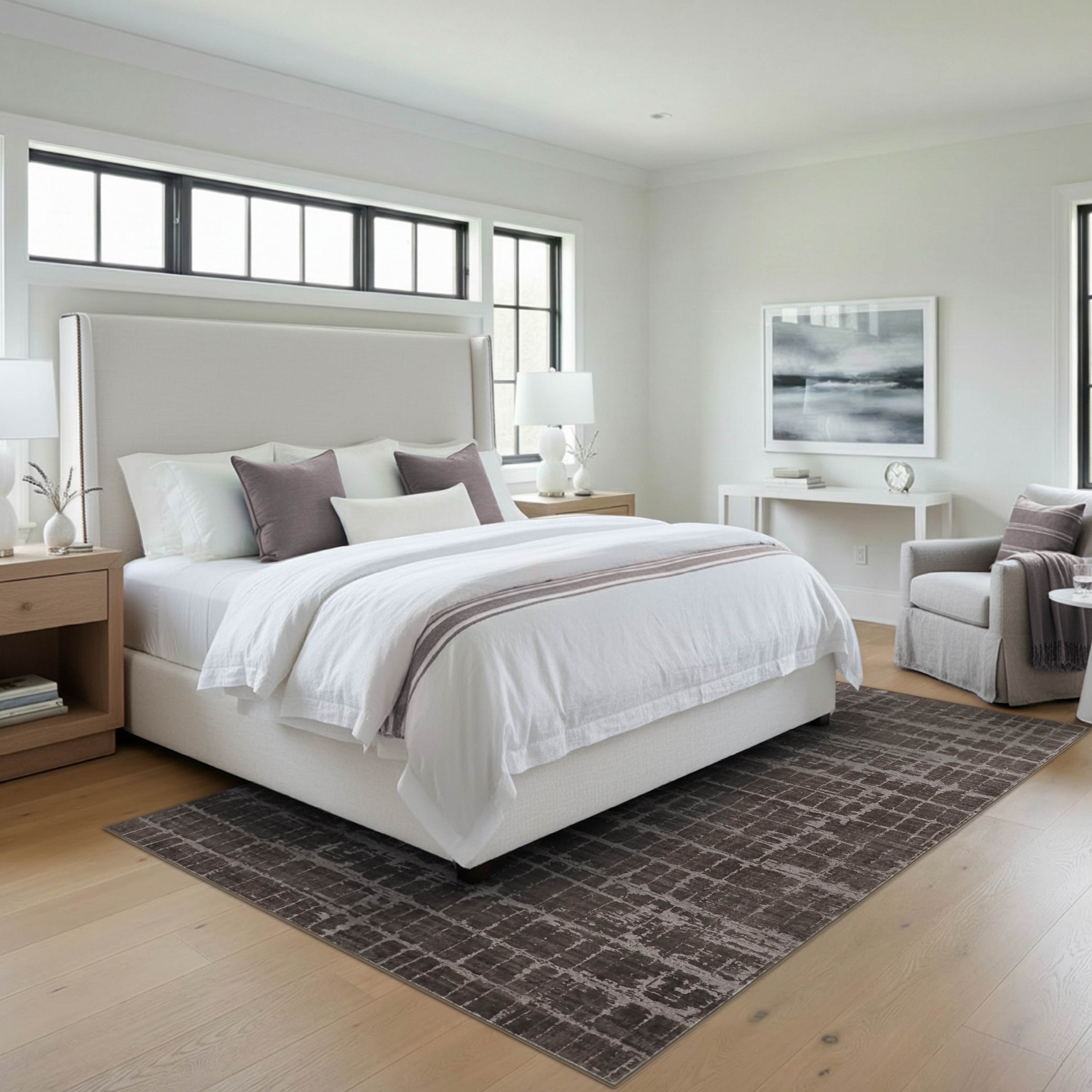 Theo Dream Mink Printed Chenille Rug