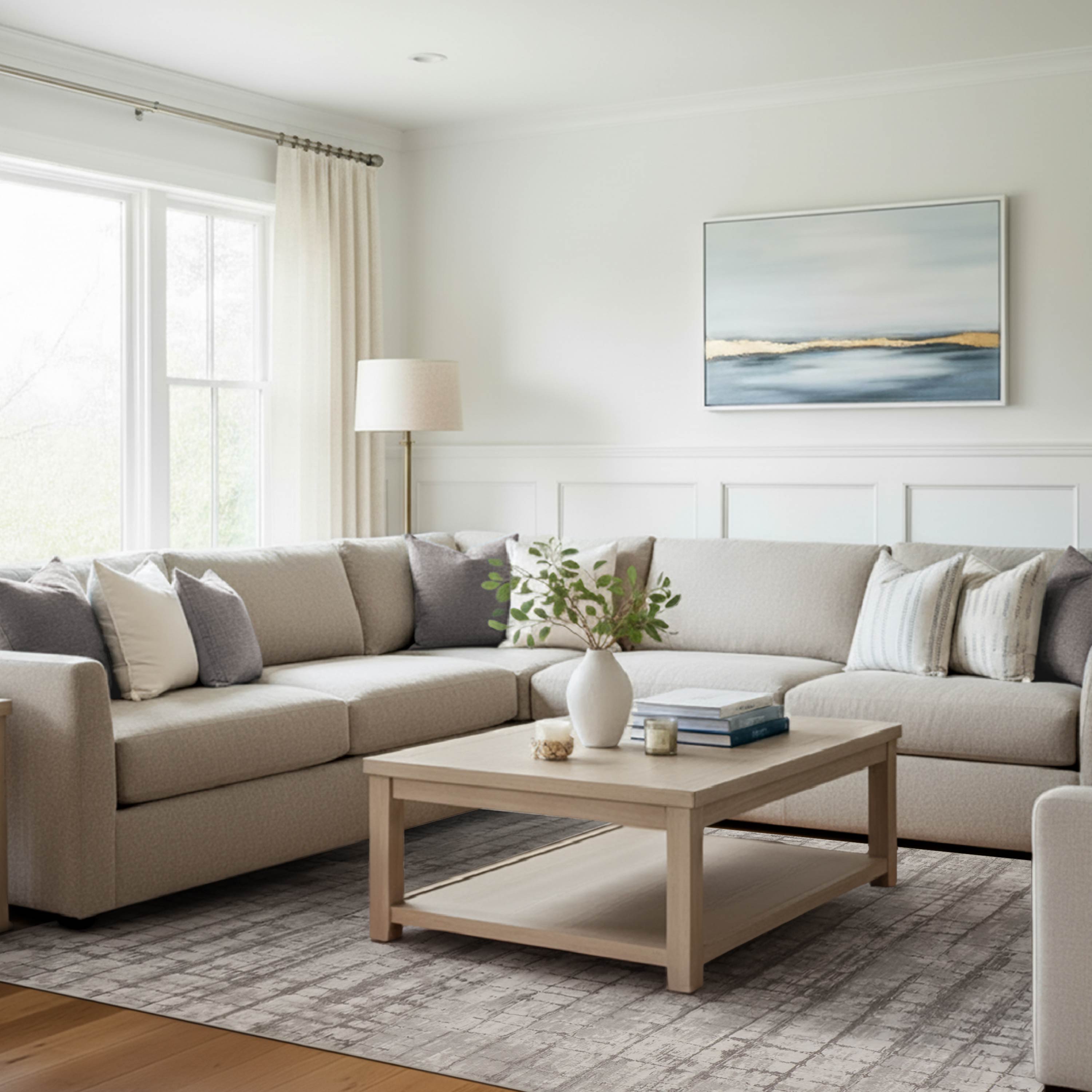 Theo Dream Mink Printed Chenille Rug