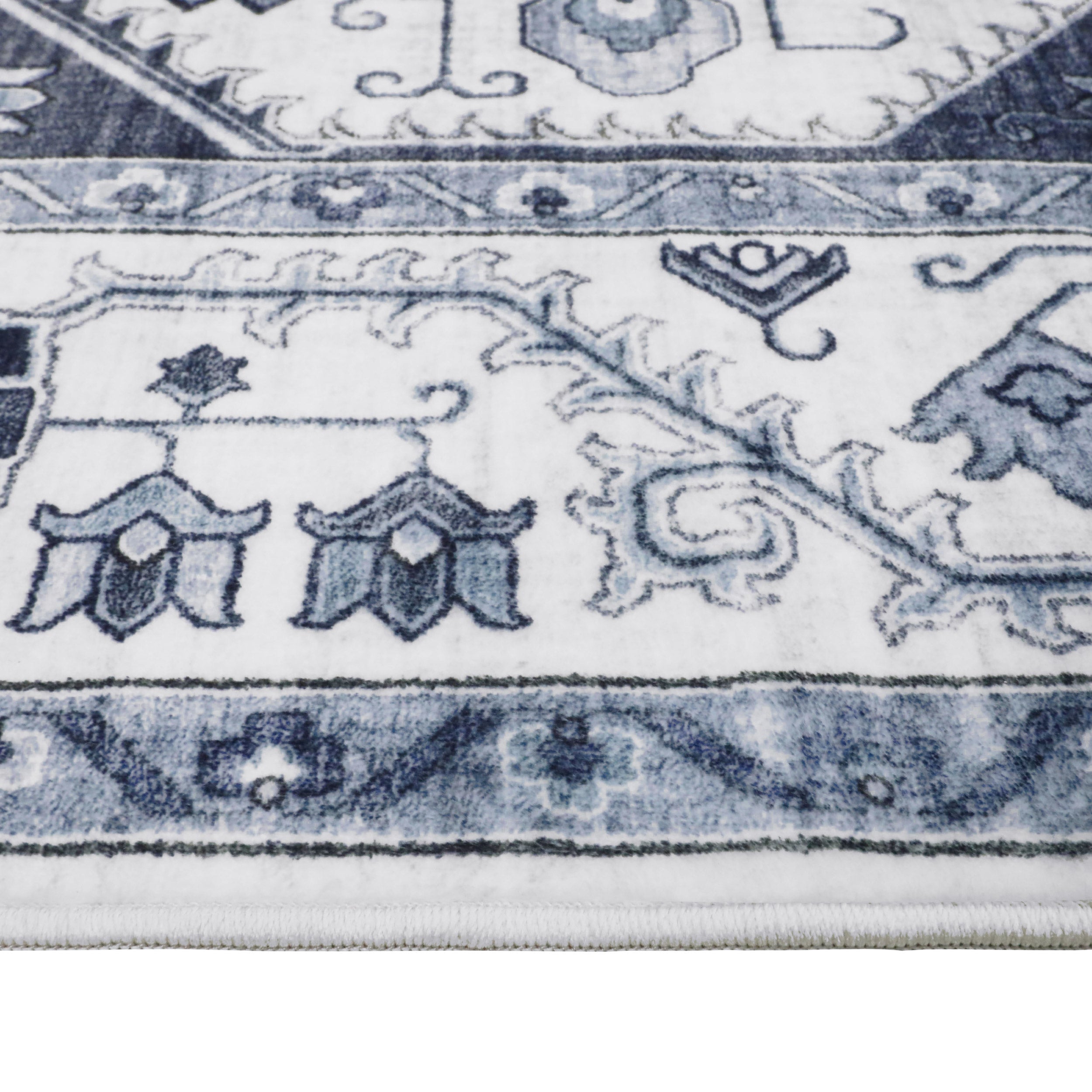 Cyrus Blue Dream Mink Printed Chenille Rug