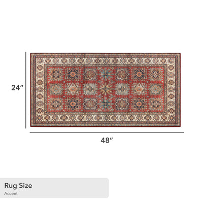 Red Minot Imagine Printed Chenille Rug