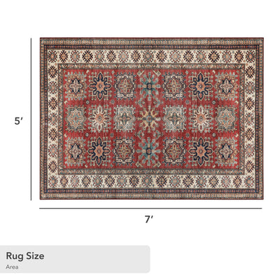 Red Minot Imagine Printed Chenille Rug