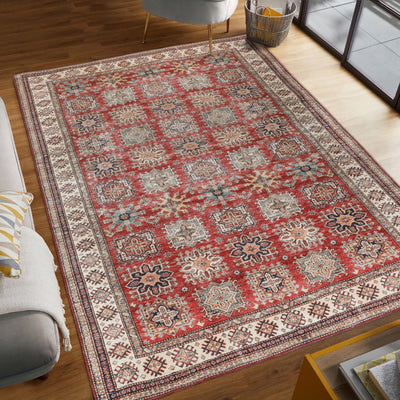 Red Minot Imagine Printed Chenille Rug