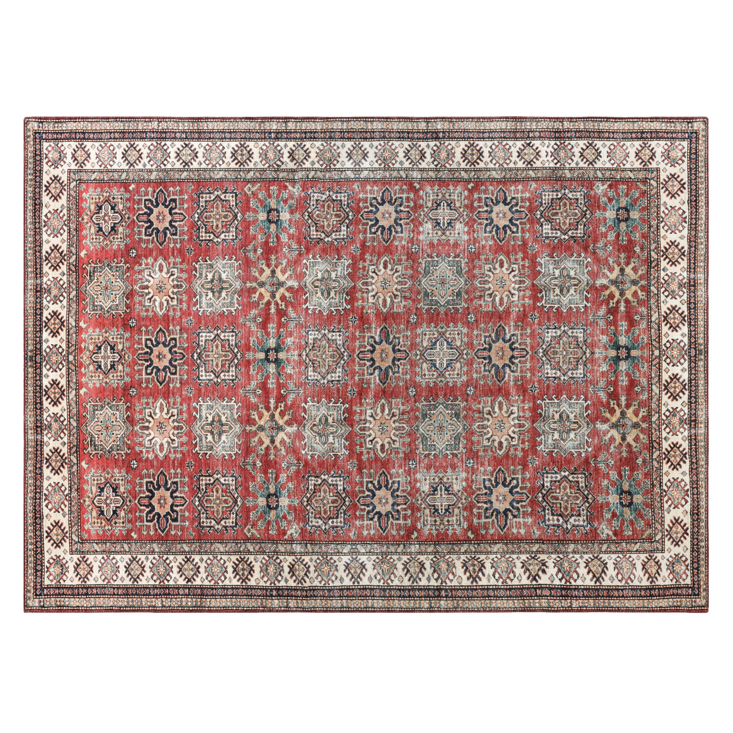 Red Minot Imagine Printed Chenille Rug