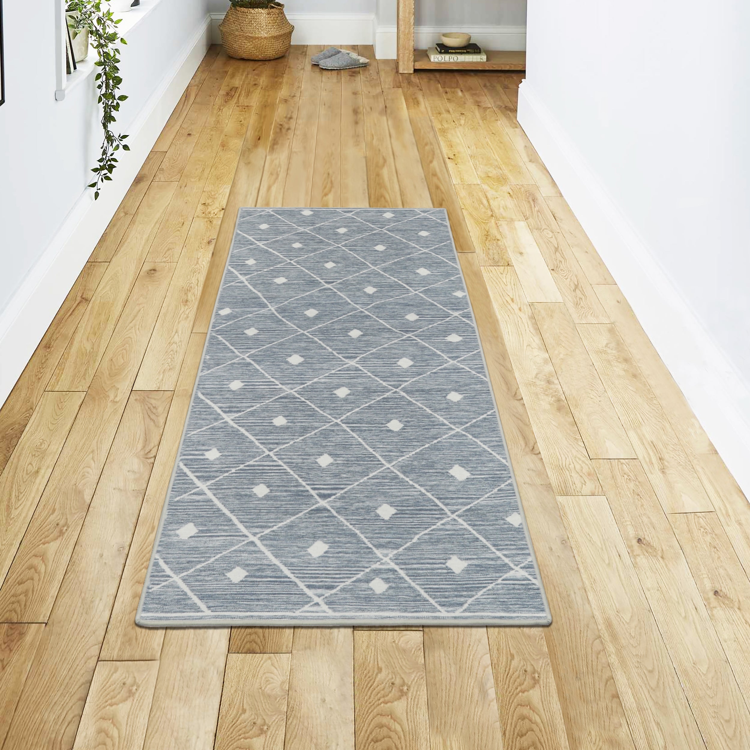 Blue Grey Seta Imagine Printed Chenille