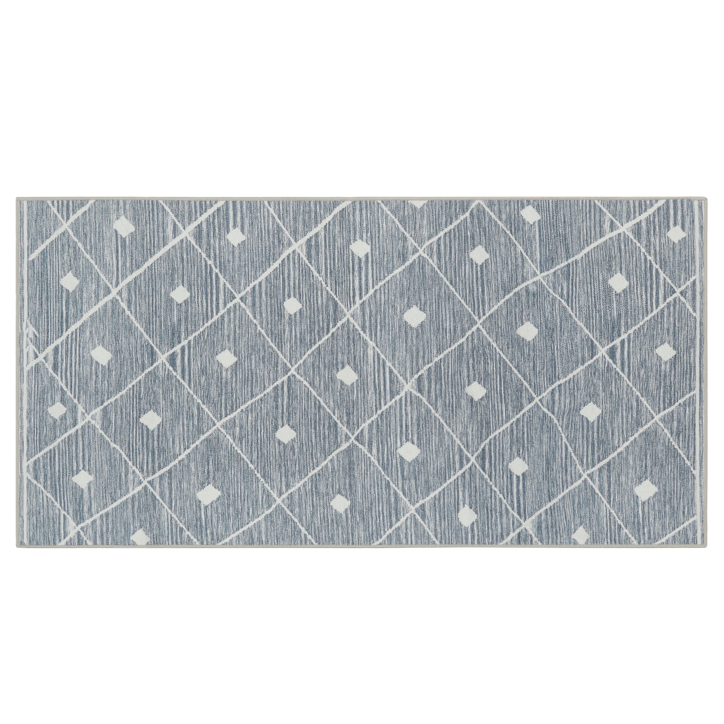 Blue Grey Seta Imagine Printed Chenille