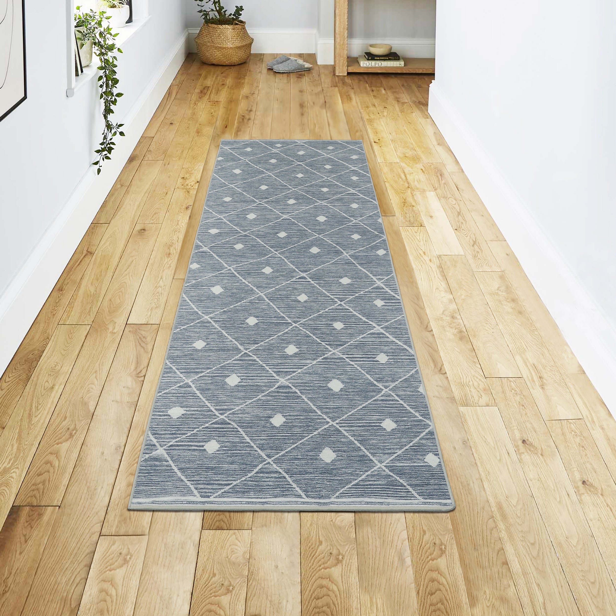 Blue Grey Seta Imagine Printed Chenille