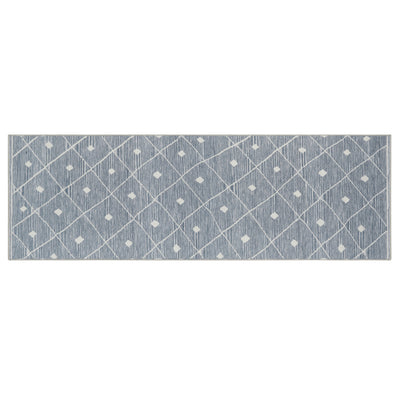 Blue Grey Seta Imagine Printed Chenille