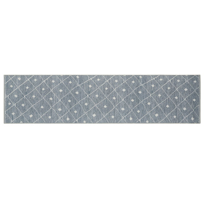 Blue Grey Seta Imagine Printed Chenille