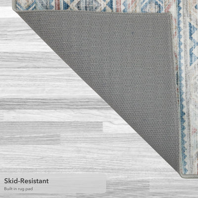 Bruno Geometric Washable Dream Mink Rugs