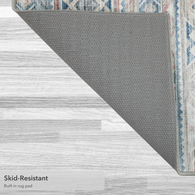 Bruno Geometric Washable Dream Mink Rugs
