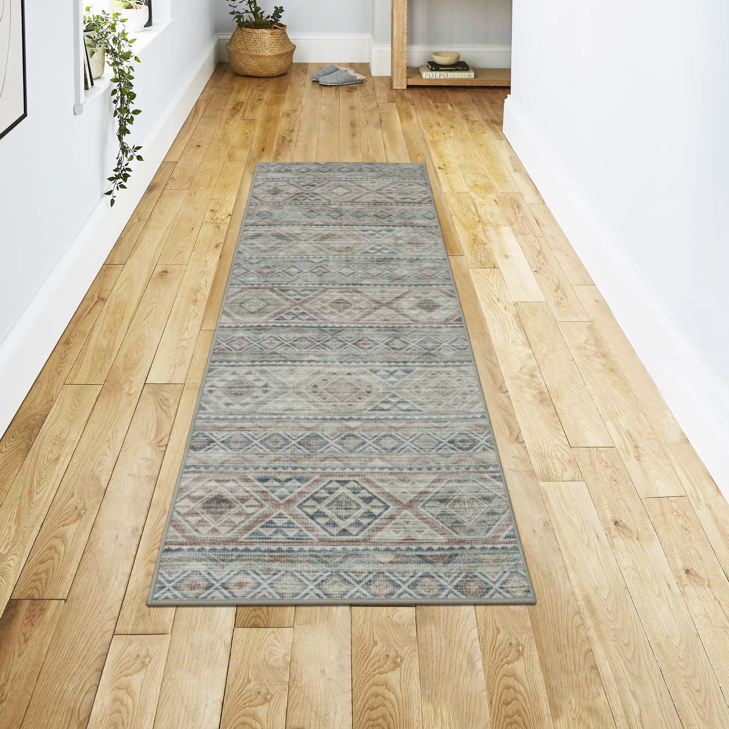 Bruno Geometric Washable Dream Mink Rugs