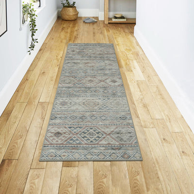 Bruno Geometric Washable Dream Mink Rugs
