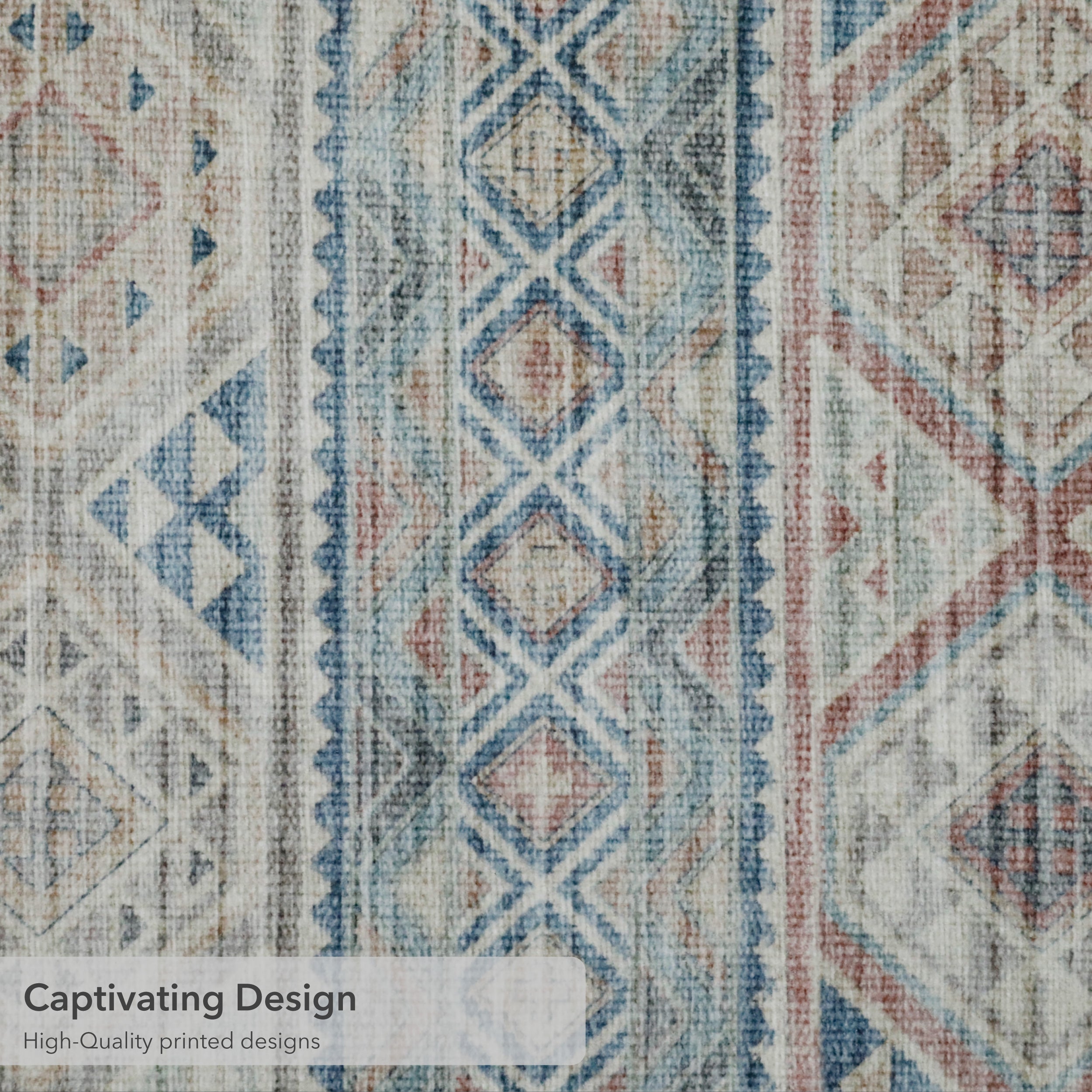 Bruno Geometric Washable Dream Mink Rugs