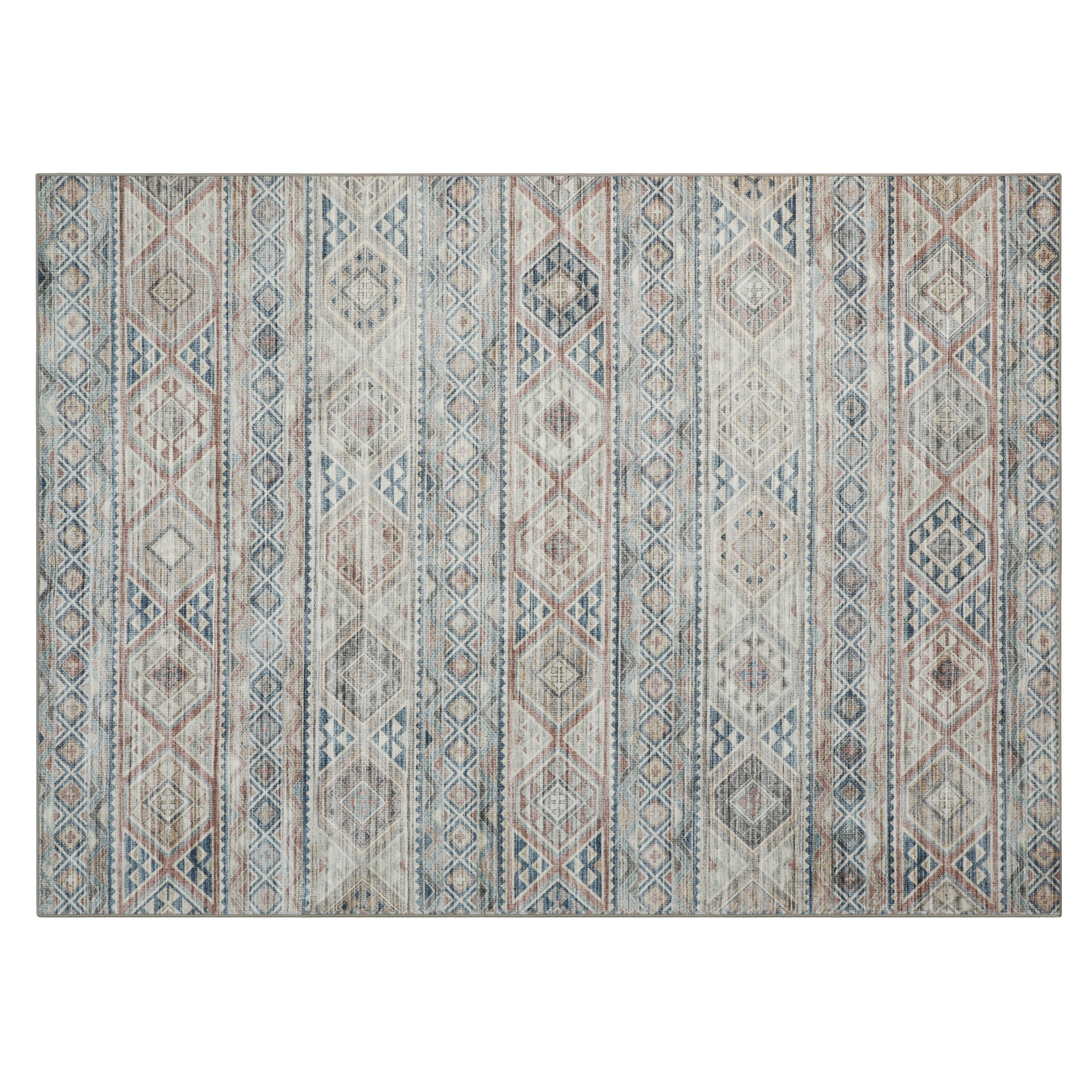 Bruno Geometric Washable Dream Mink Rugs