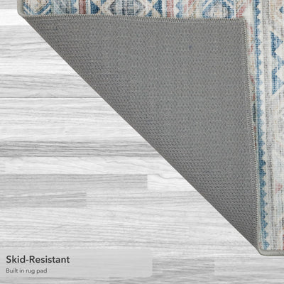 Bruno Geometric Washable Dream Mink Rugs