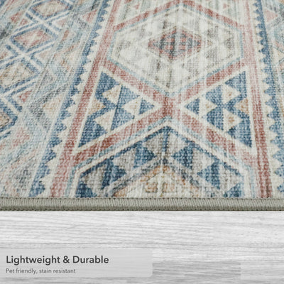 Bruno Geometric Washable Dream Mink Rugs