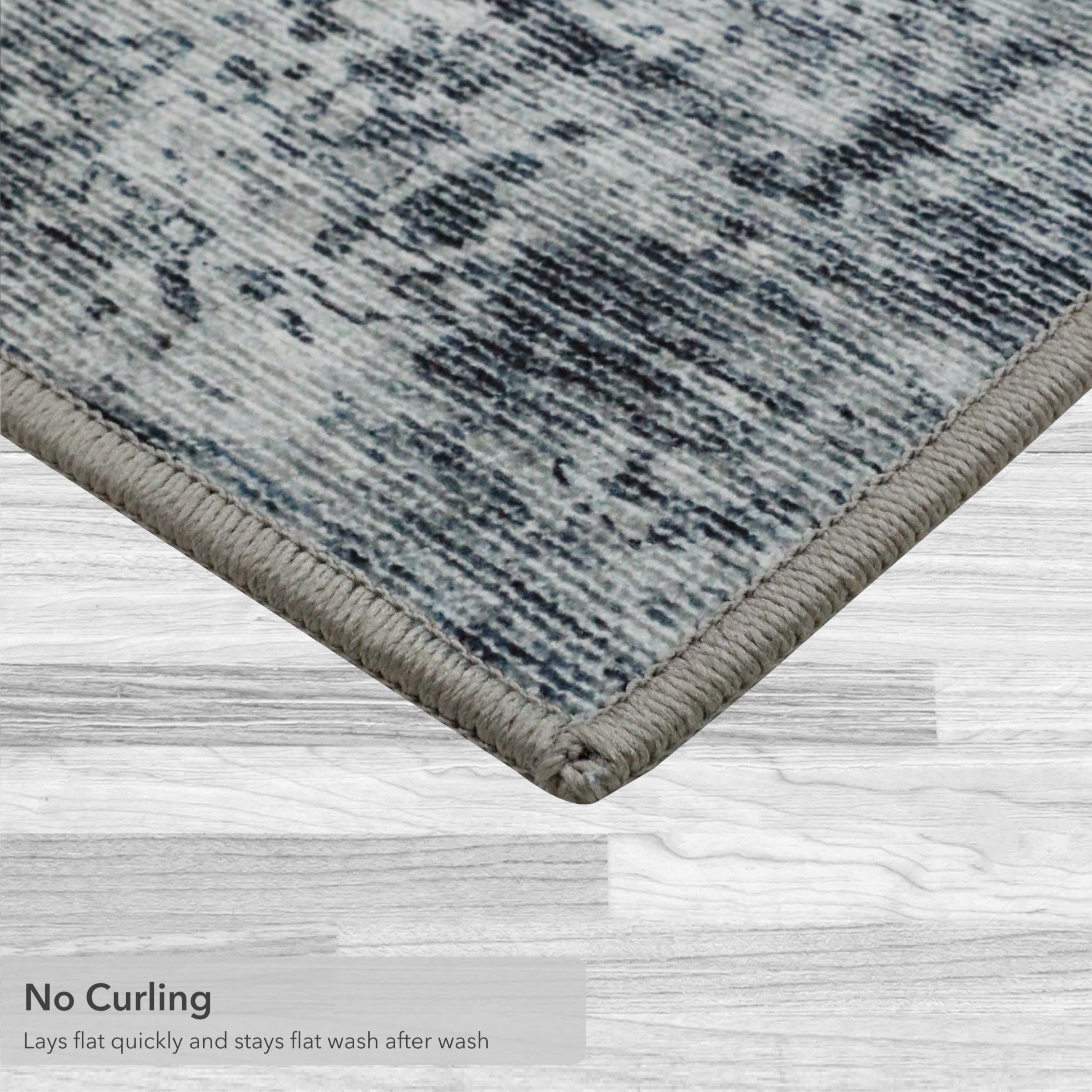Blue Hazen Abstract Imagine Printed Chenille
