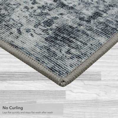 Blue Hazen Abstract Imagine Printed Chenille