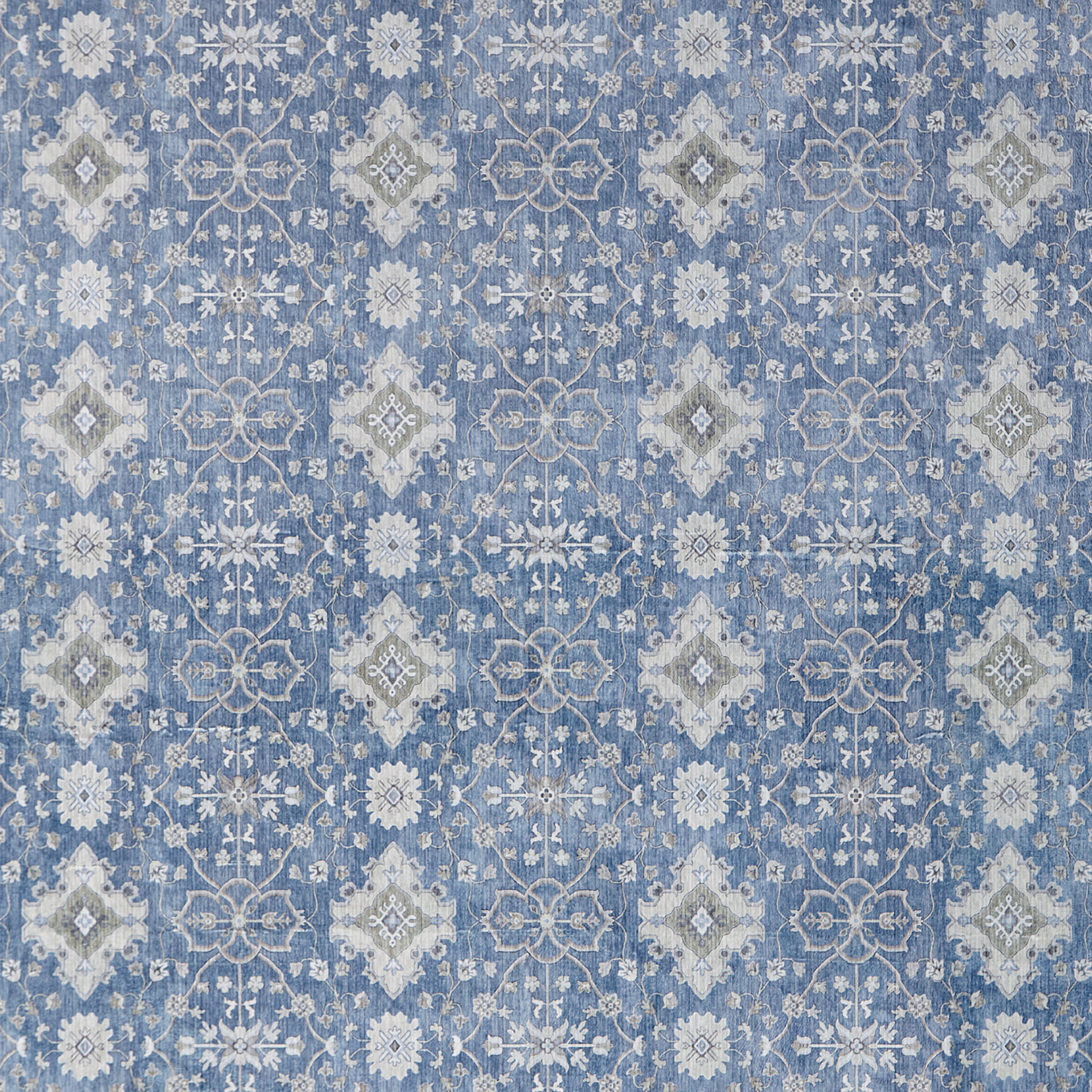 Willa Blue/Taupe Washable Dream Mink Rugs
