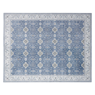 Willa Blue/Taupe Washable Dream Mink Rugs