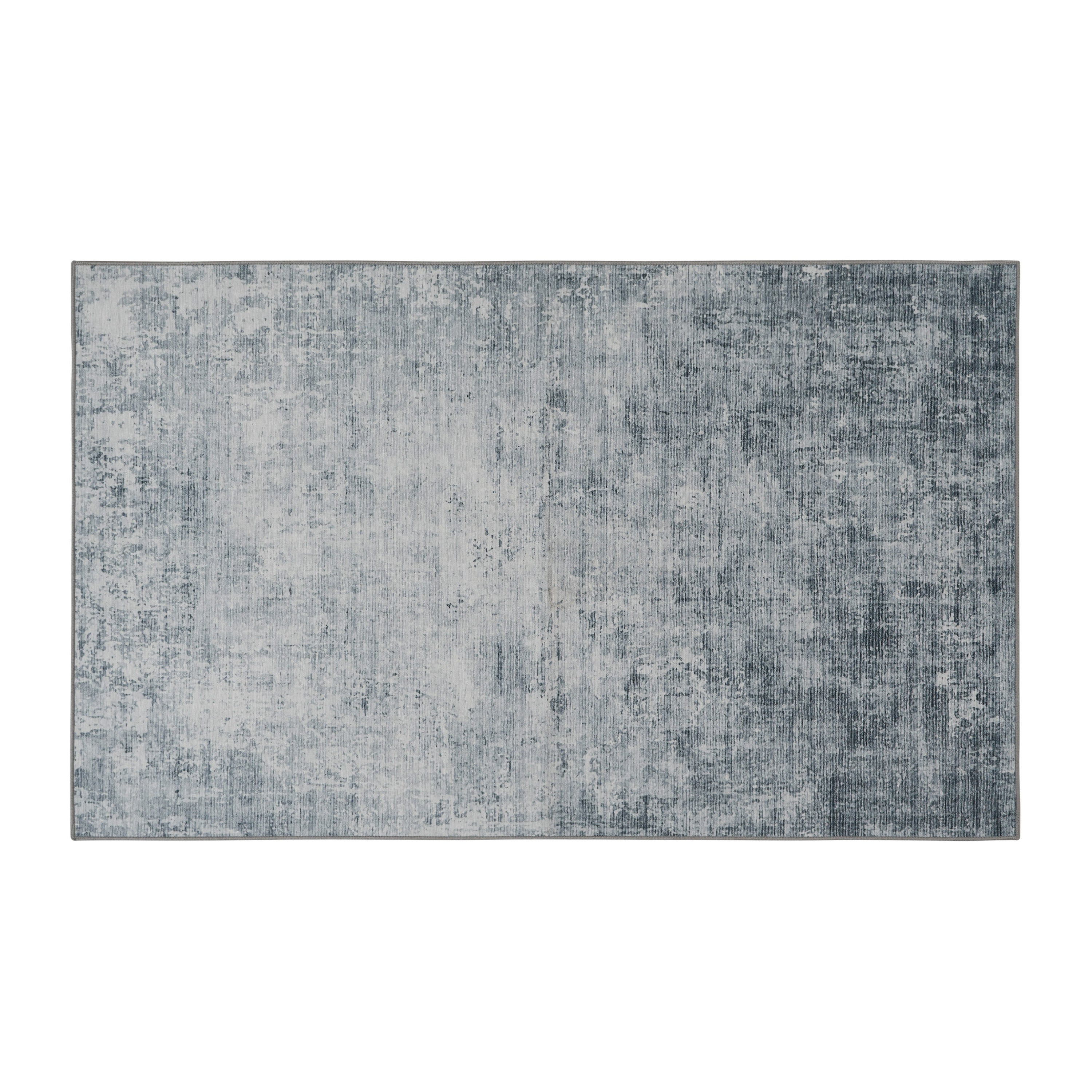 Blue Hazen Abstract Imagine Printed Chenille
