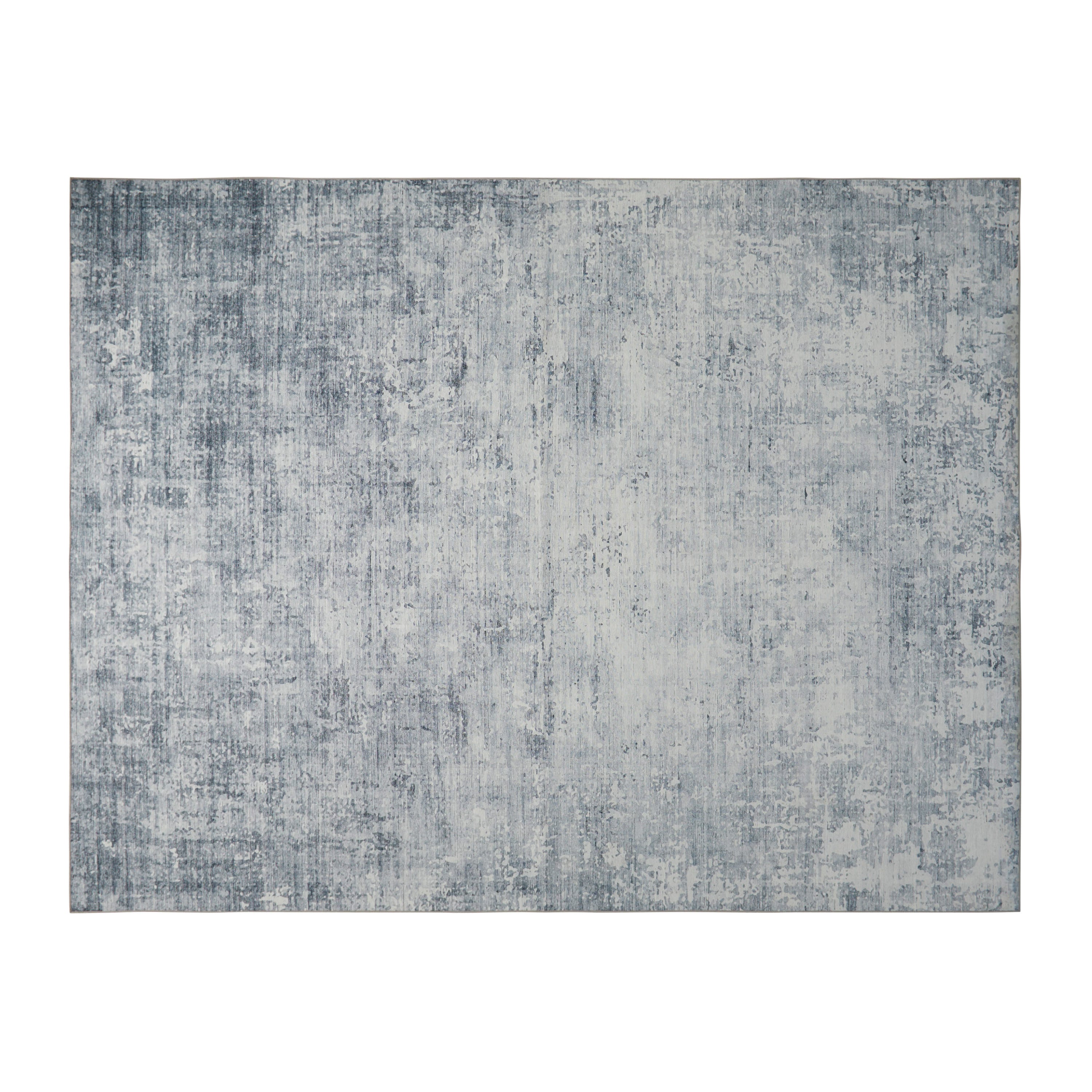 Blue Hazen Abstract Imagine Printed Chenille