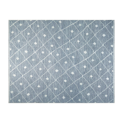 Blue Grey Seta Imagine Printed Chenille