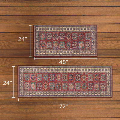 Red Minot Imagine Printed Chenille Rug