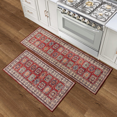 Red Minot Imagine Printed Chenille Rug