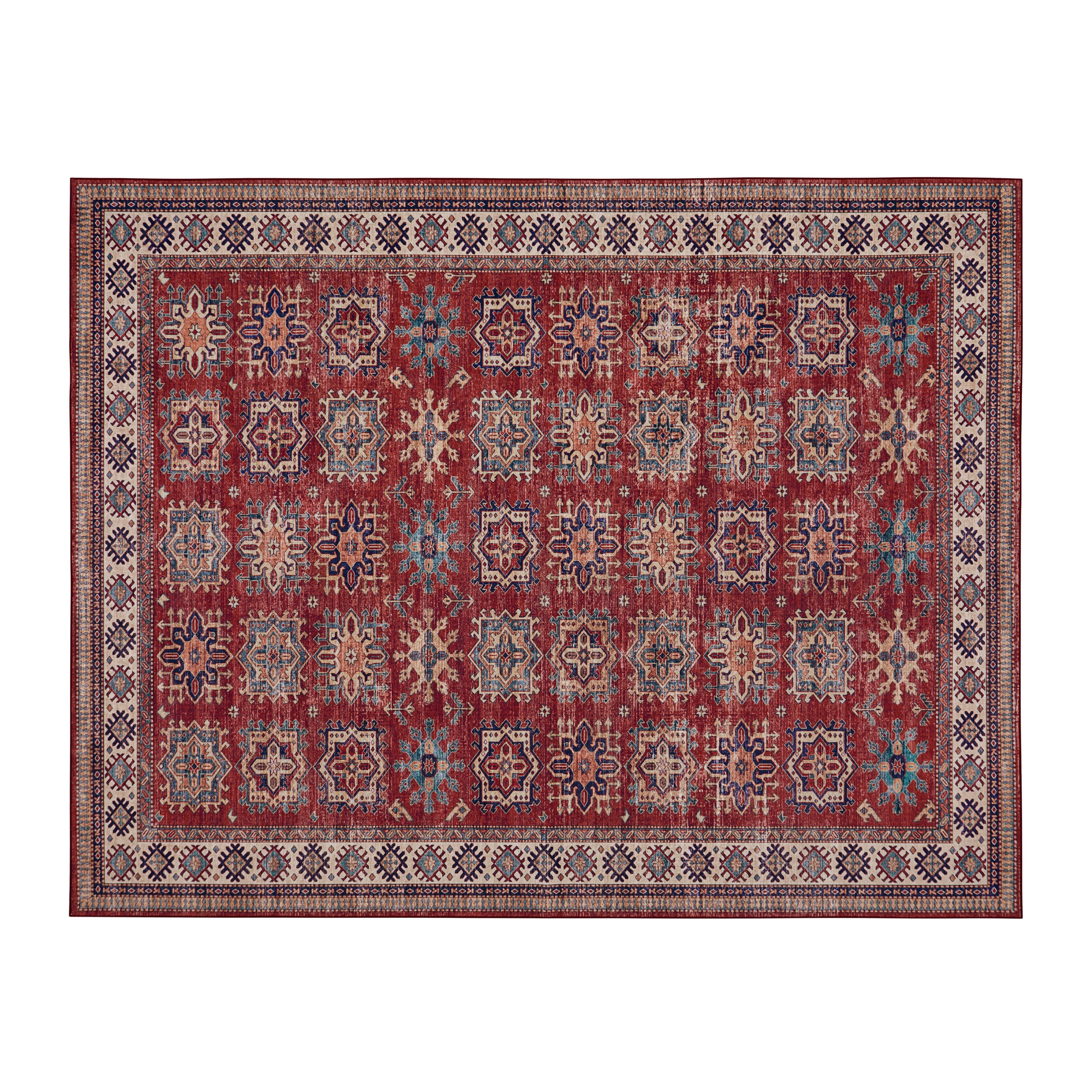 Red Minot Imagine Printed Chenille Rug