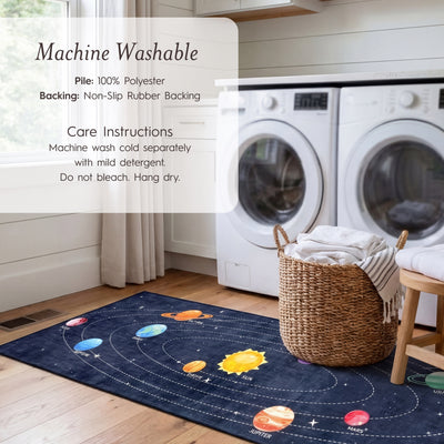 Wyatt & Ash Kids Finley Space Washable Rug