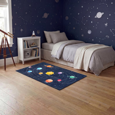 Wyatt & Ash Kids Finley Space Washable Rug