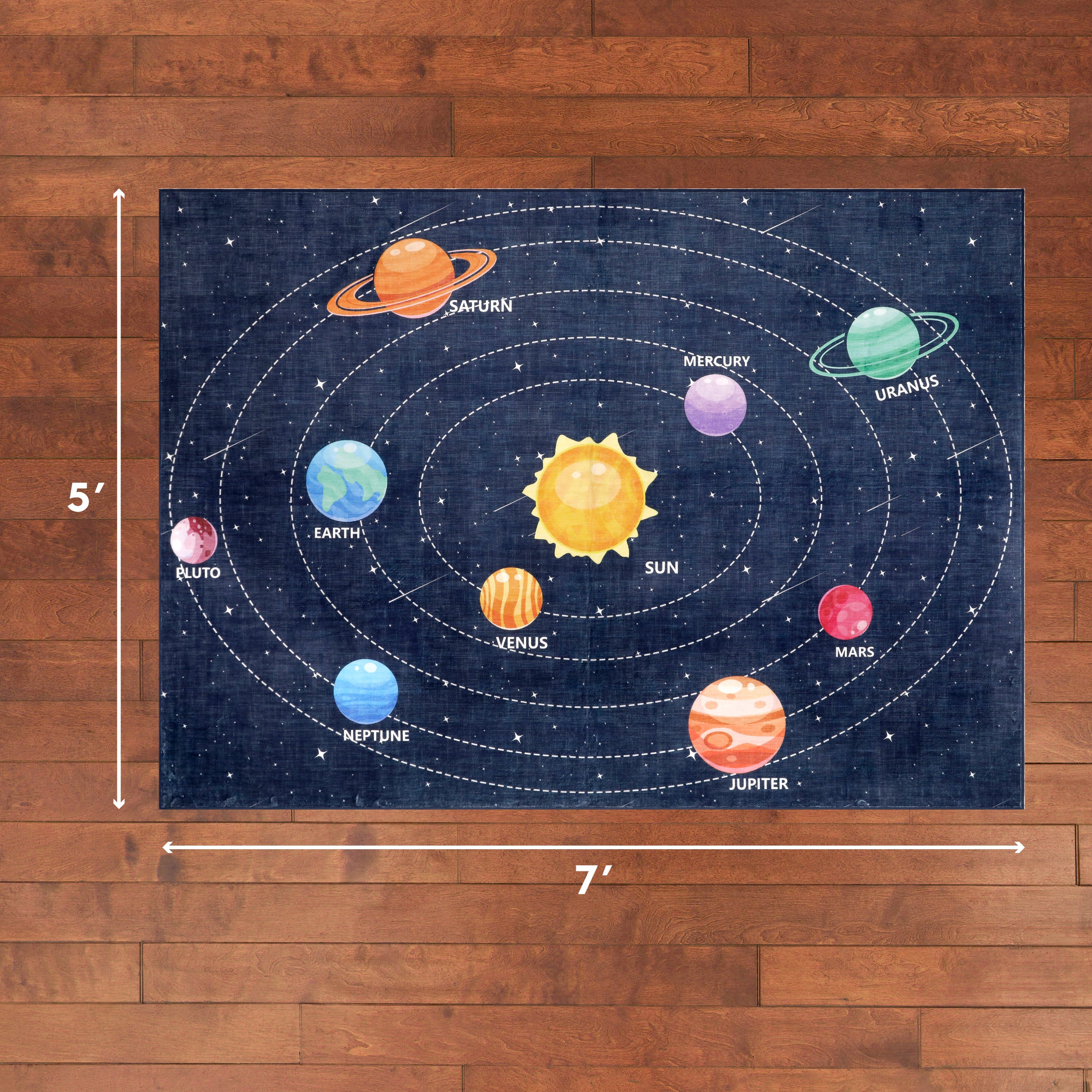 Wyatt & Ash Kids Finley Space Washable Rug