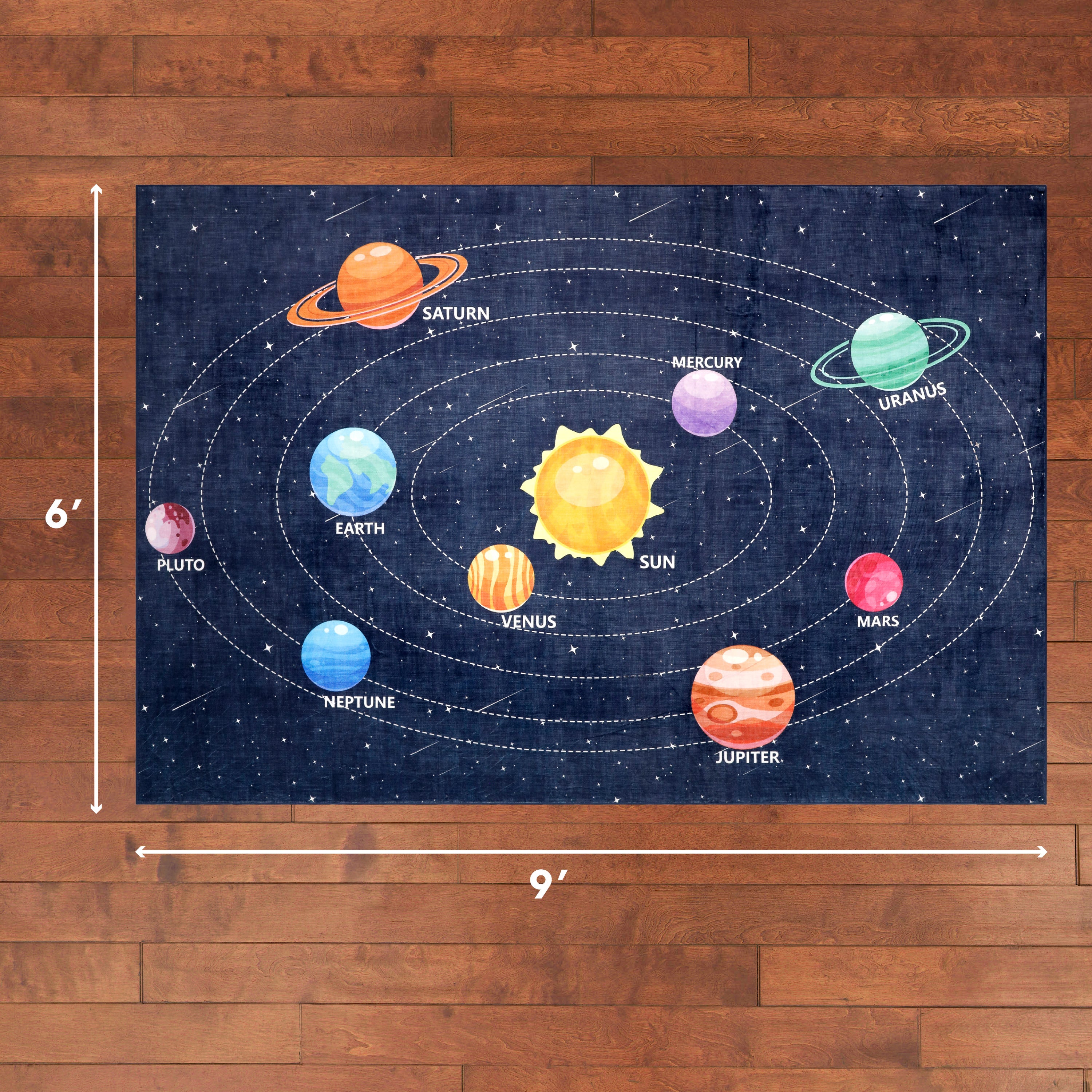 Wyatt & Ash Kids Finley Space Washable Rug